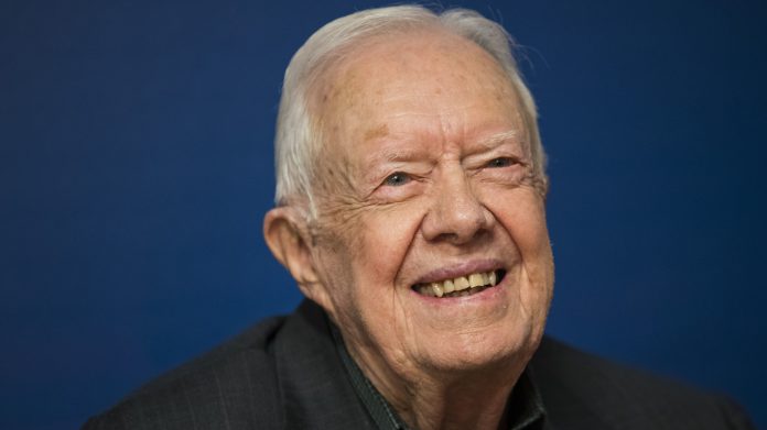 Jimmy Carter Signs Copies Of His New Book