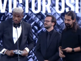See Moment Osimhen Is Crowned Sportsman Of The Year 2025 In Turkey (VIDEO)